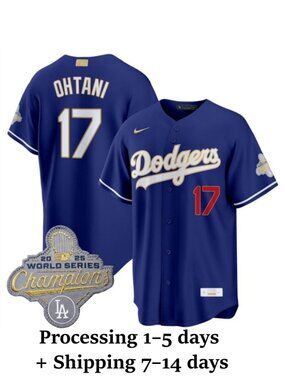 Mens Youths Select Shohei Ohtani Royal Gold Stitched Jersey